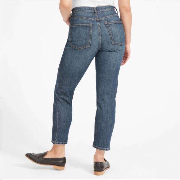 Everlane The Cheeky Crop Jean in Faded Indigo Wash Women's 28 - Picture 2 of 9